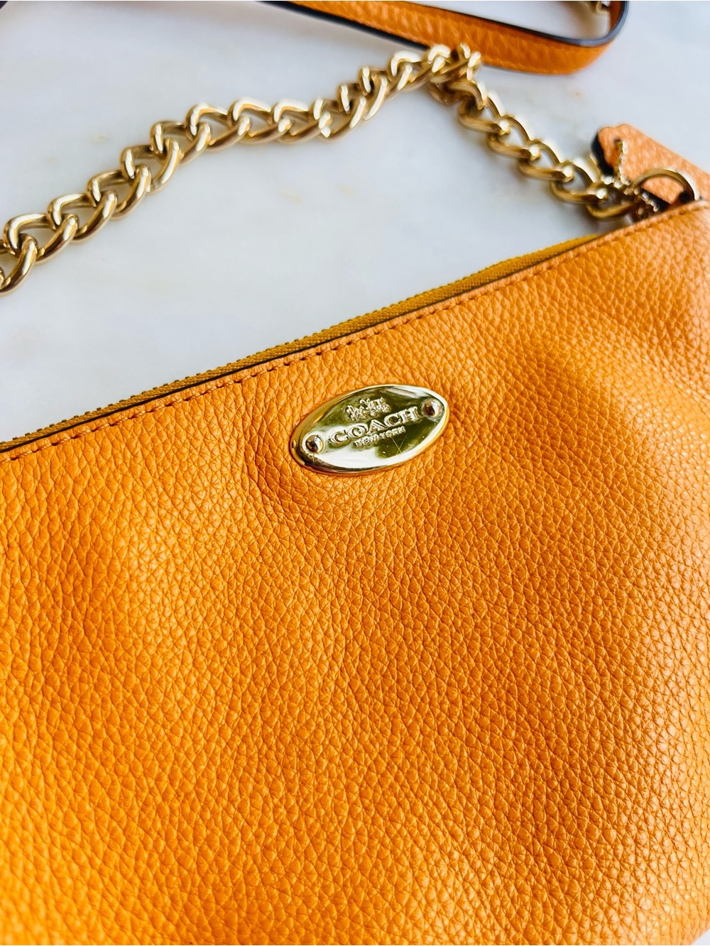 Coach small crossbody orange - Picture 2 of 7